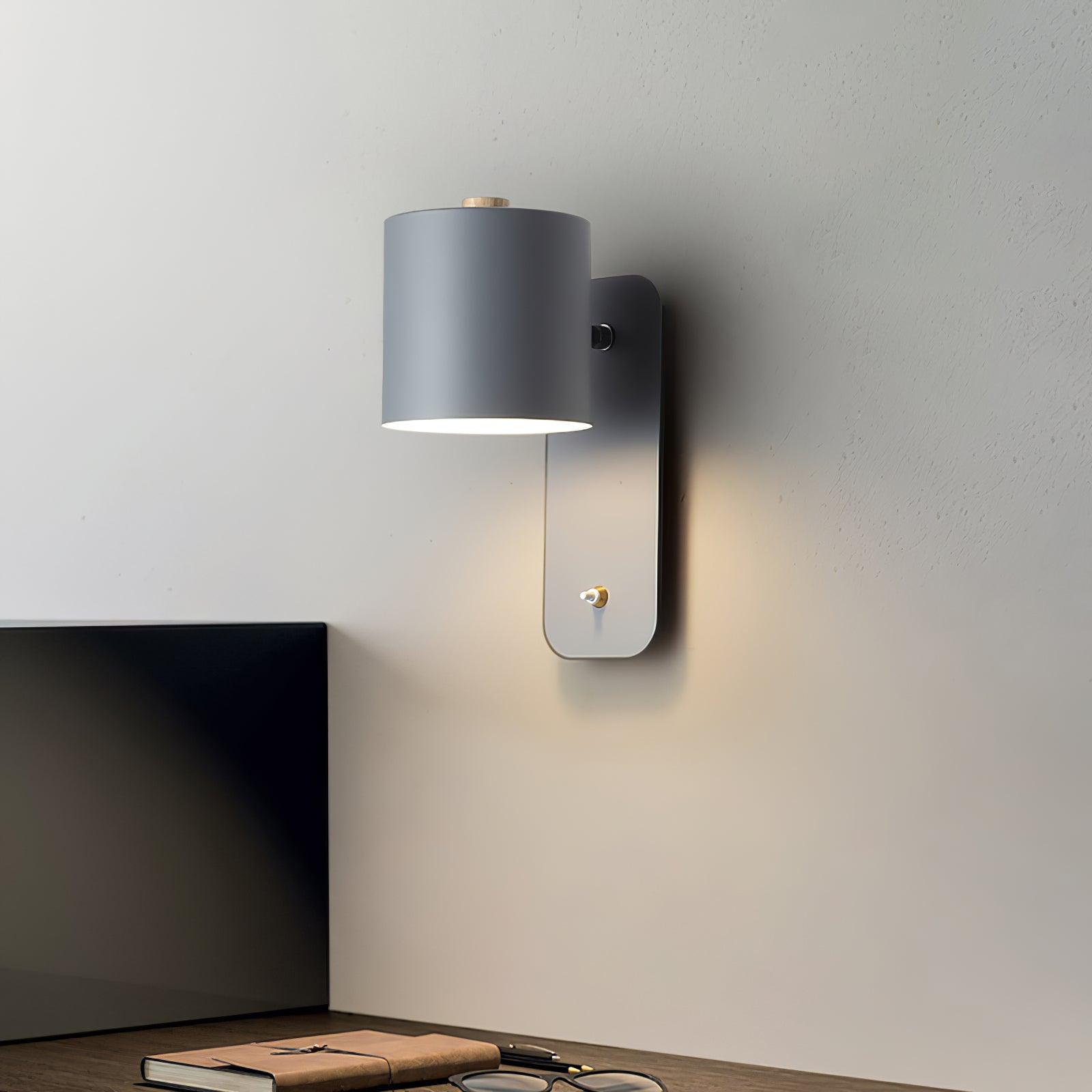 Wall Light Adjustable | Cylindrical Shade Fixture