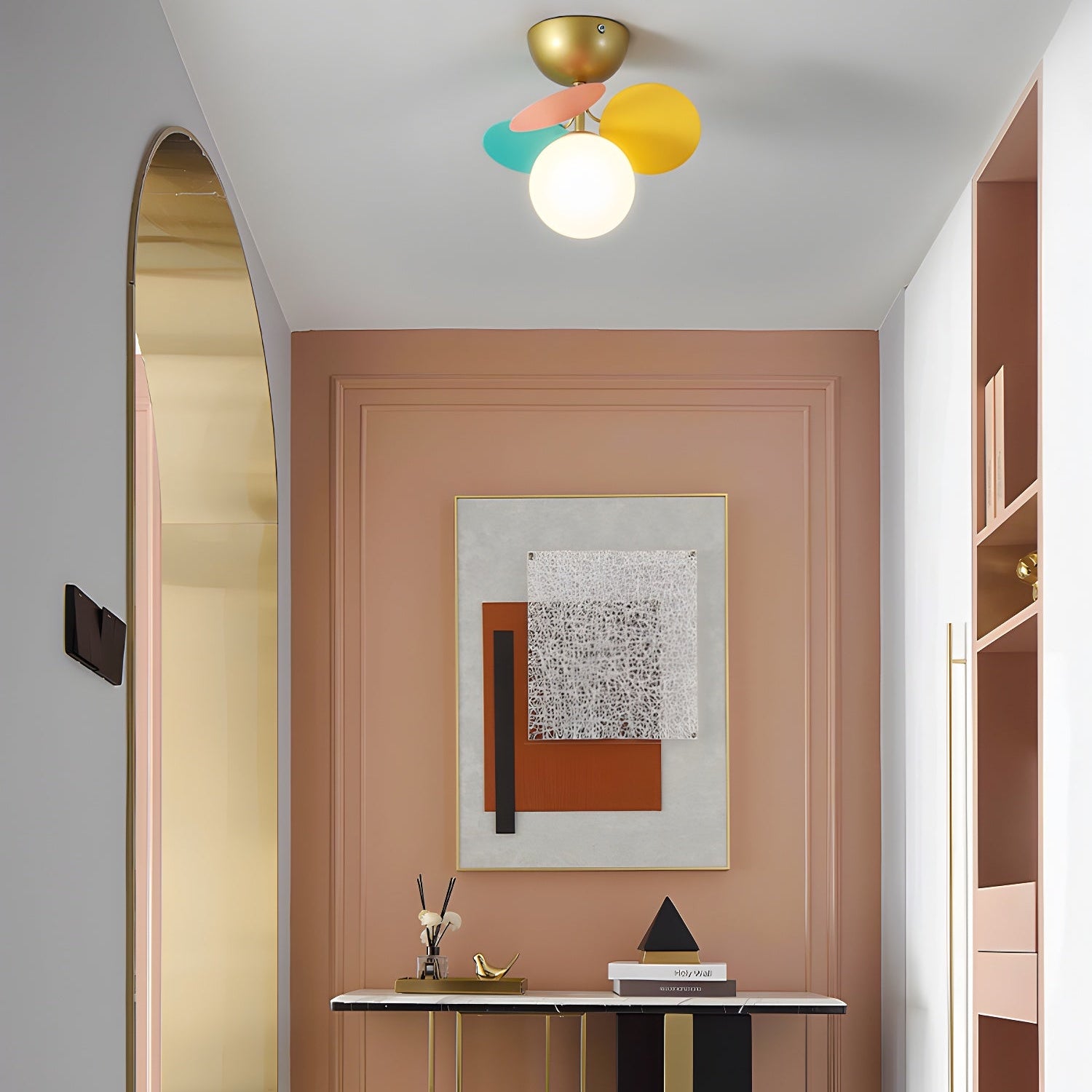 Ceiling Lights | Macaron Multi-Color Round Petal Design