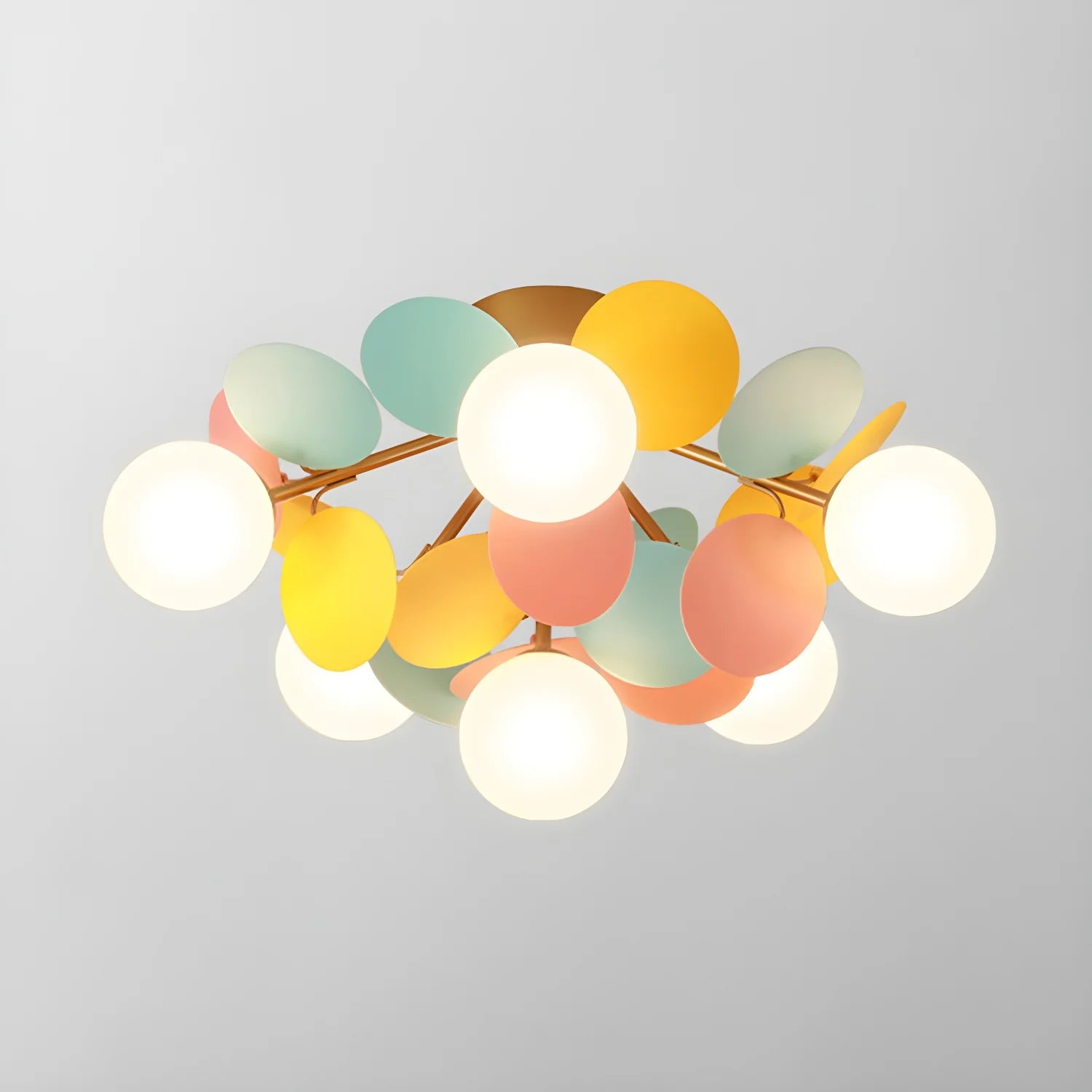 Ceiling Lights | Macaron Multi-Color Round Petal Design