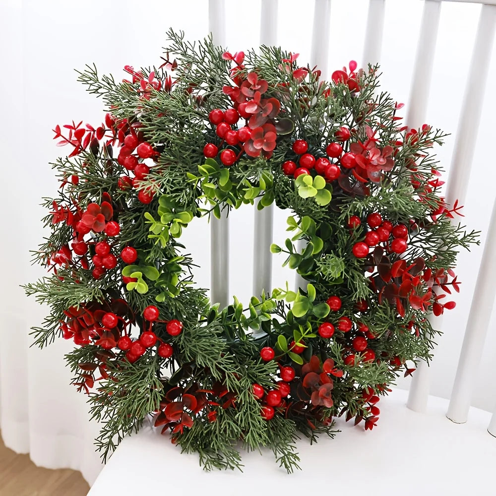Christmas Wreath | Berry and Greenery Decoration