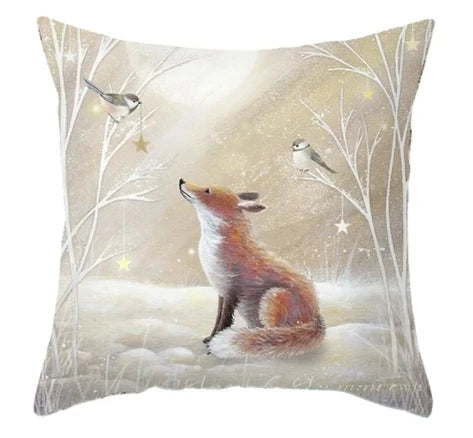 Cushion Christmas Covers | Winter Scene Prints