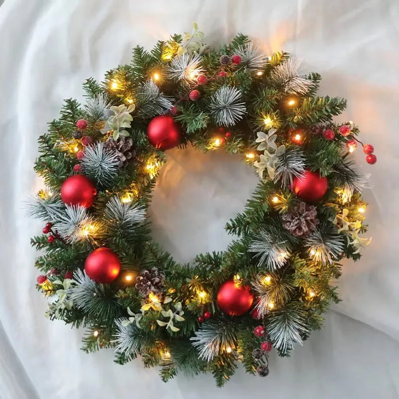 Christmas Wreath | Ornament and Pinecone Decoration