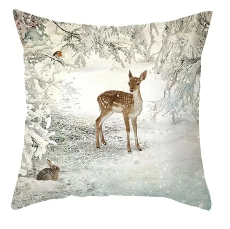 Cushion Christmas Covers | Winter Scene Prints