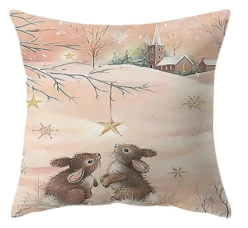 Cushion Christmas Covers | Winter Scene Prints