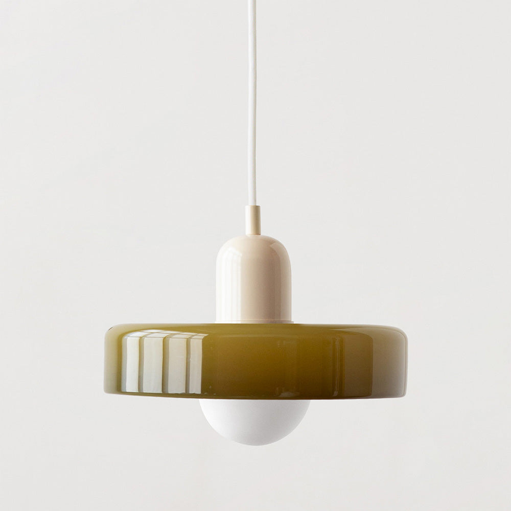 Dining Room Modern Pendant Light | Bauhaus Glass Halo