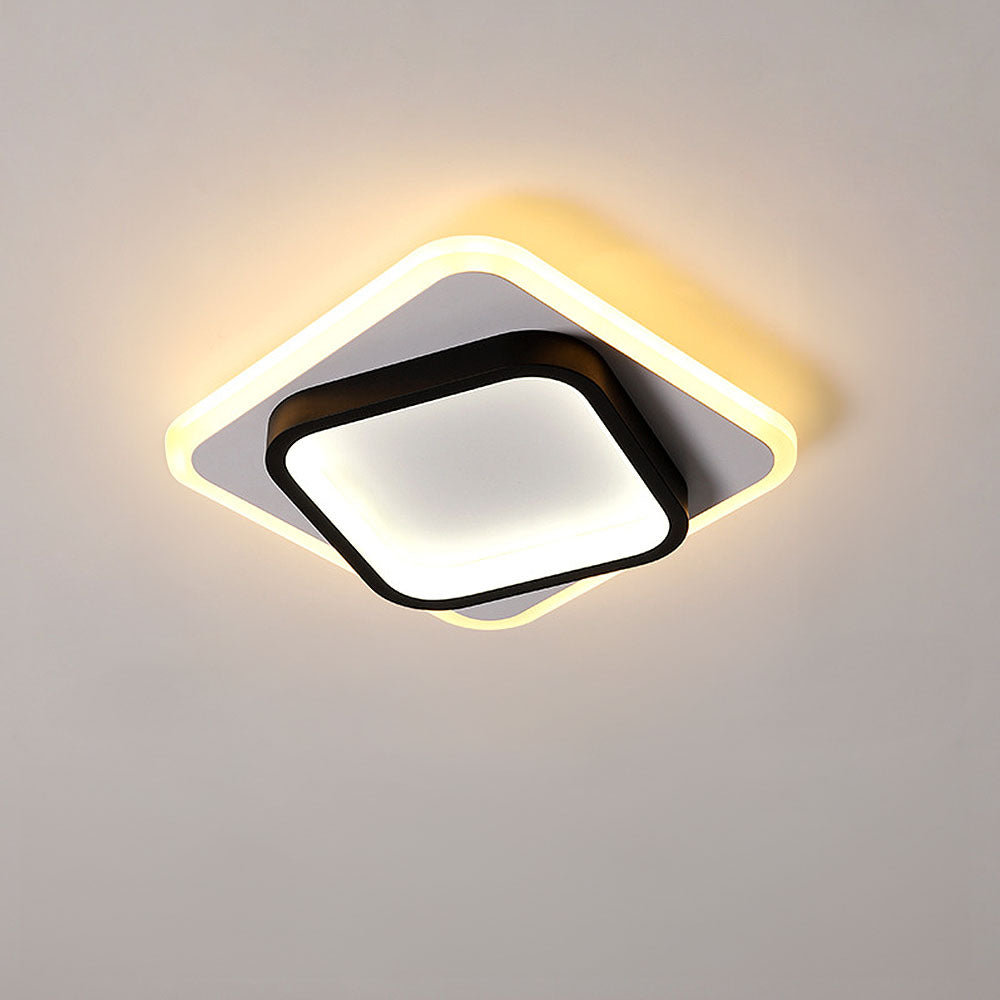 Ceiling Light | Geometric Square LED Fixture