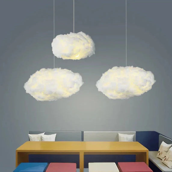 Pendant Light | Fluffy Bedroom Cloud Shape Fixture