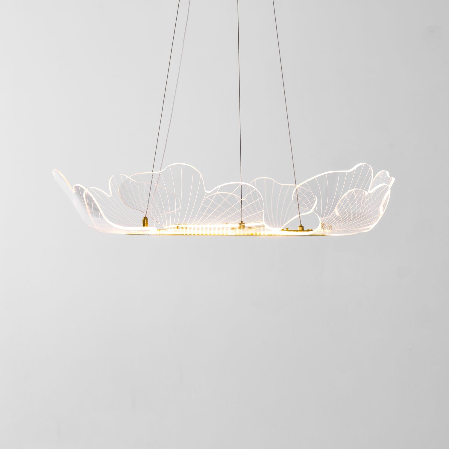 Living Room Modern Chandelier | Petal-Shaped LED Ceiling Light