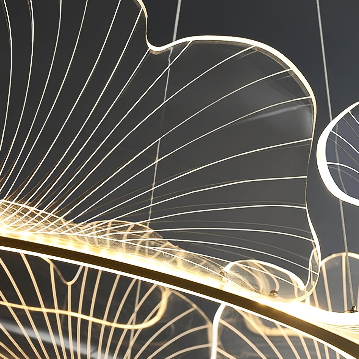 Living Room Modern Chandelier | Petal-Shaped LED Ceiling Light