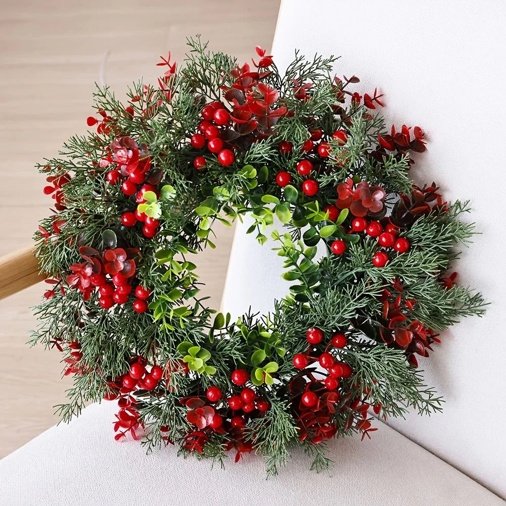 Christmas Wreath | Berry and Greenery Decoration