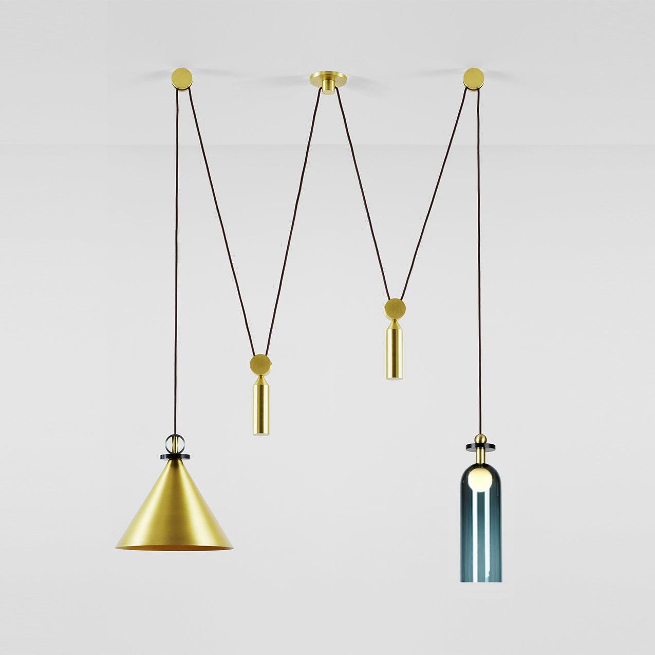 Geometric Shape Art Chandelier | Modern Multi-Pendant Light