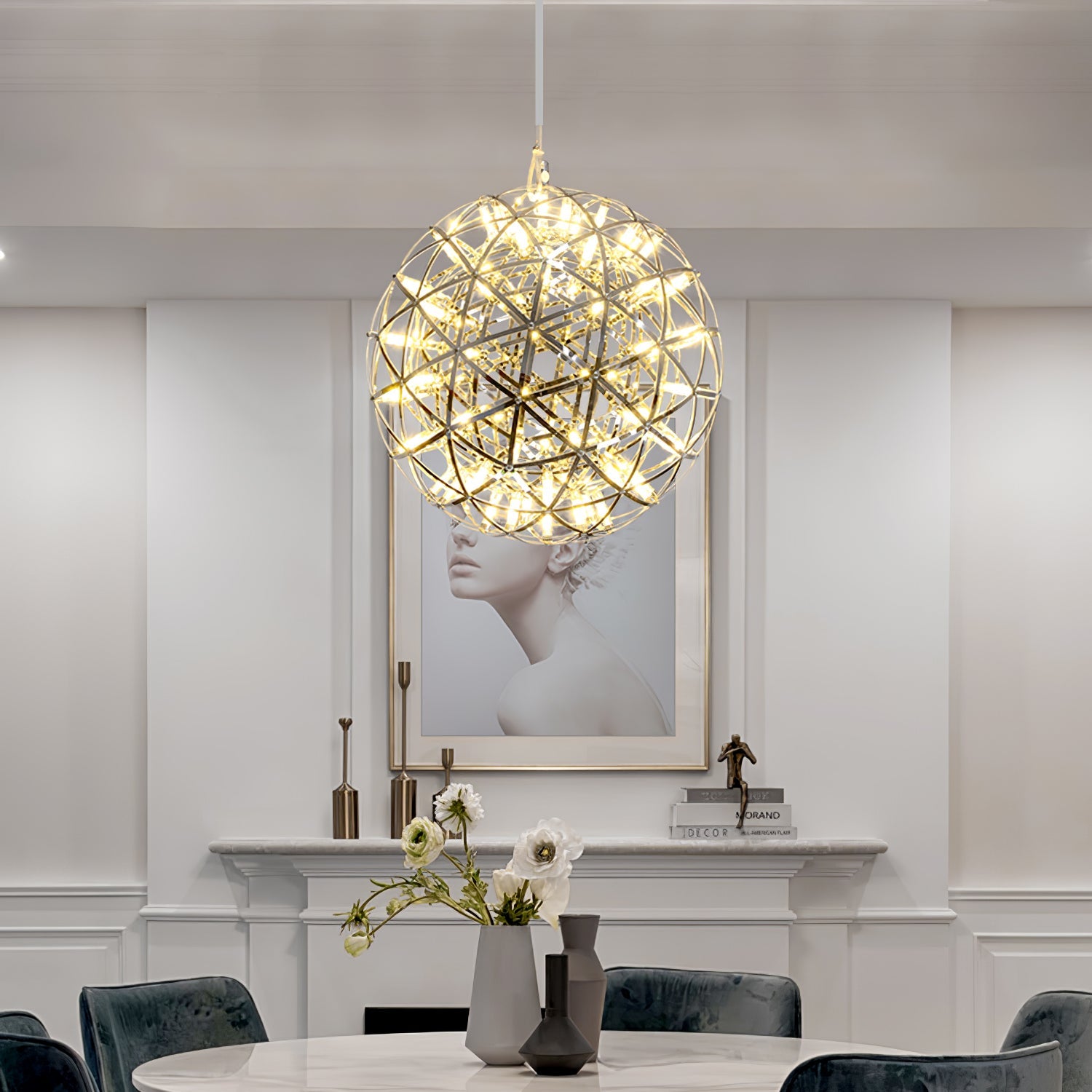Pendant Light Dandelion | Spark Ball Sputnik Chandelier