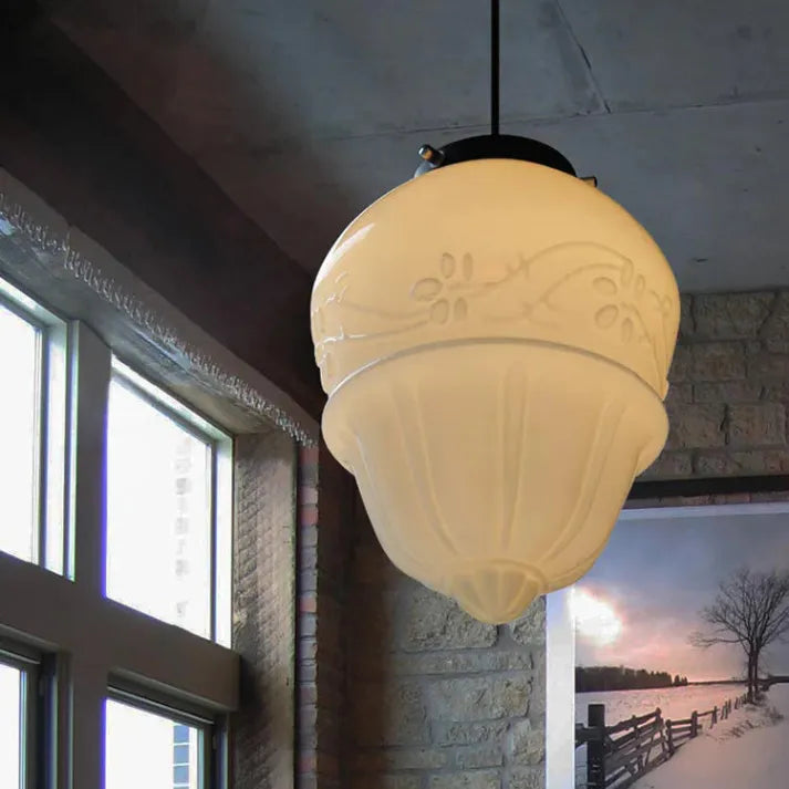 Pendant Light | Frosted Dome Ceiling Lamp