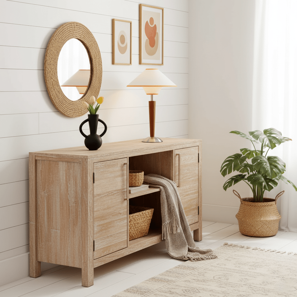 Table Lamp | Fabric Shade Table Light