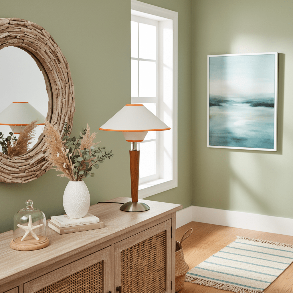 Table Lamp | Fabric Shade Table Light