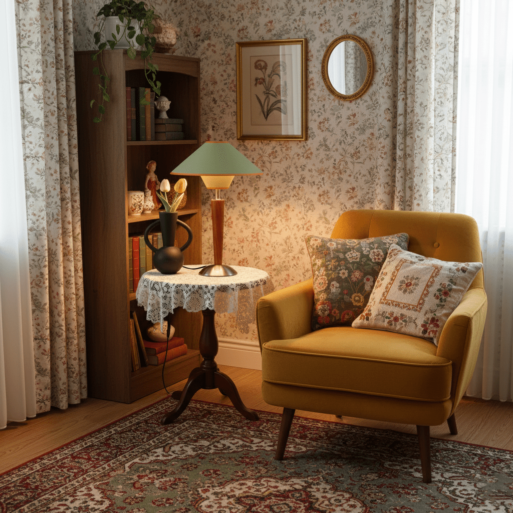 Table Lamp | Fabric Shade Table Light