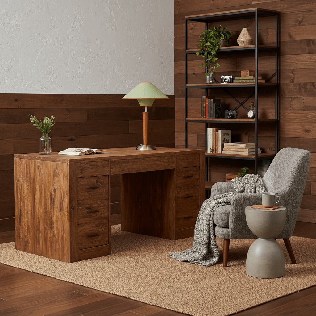 Table Lamp | Fabric Shade Table Light