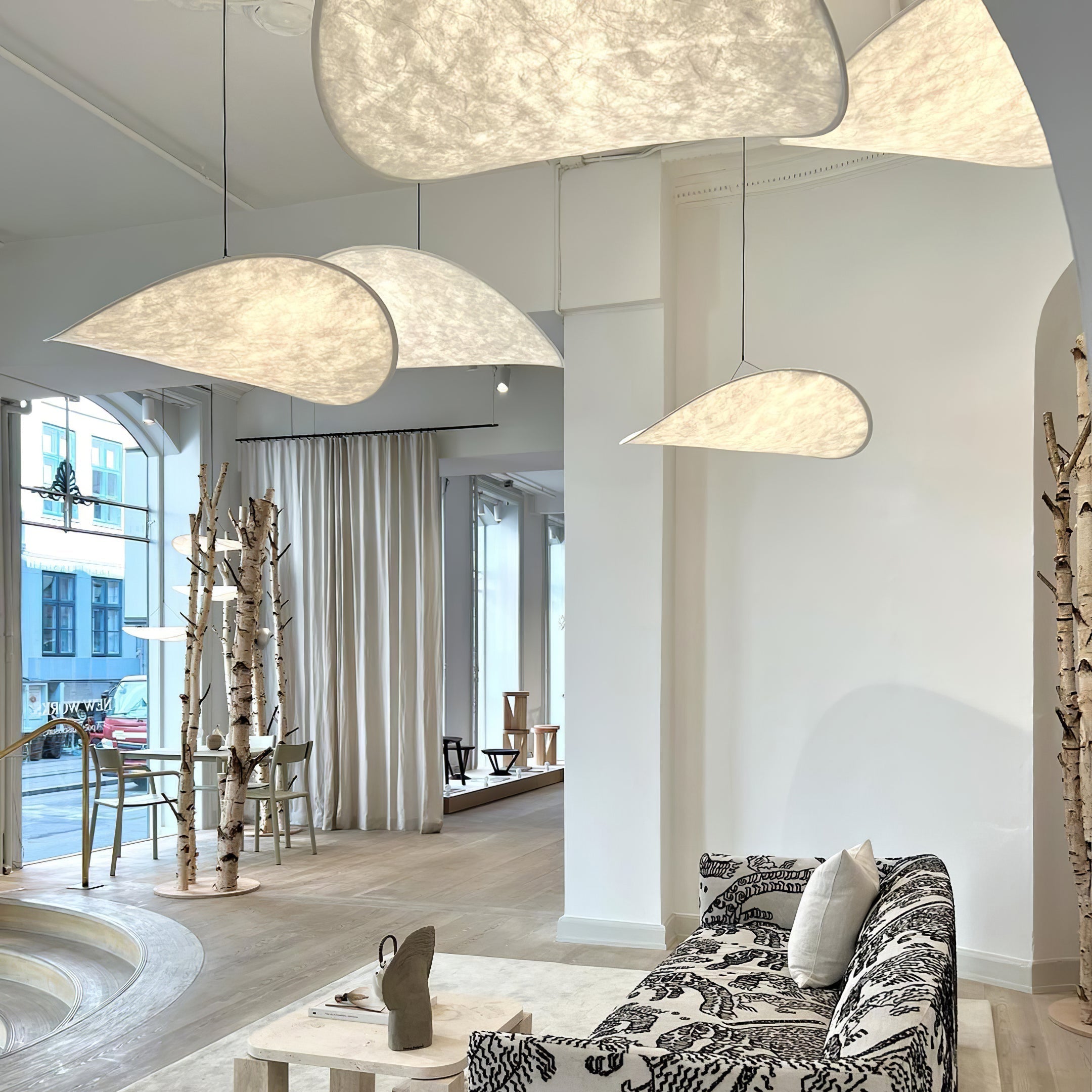 Pendant Light LED | Curved Shade Ceiling Design