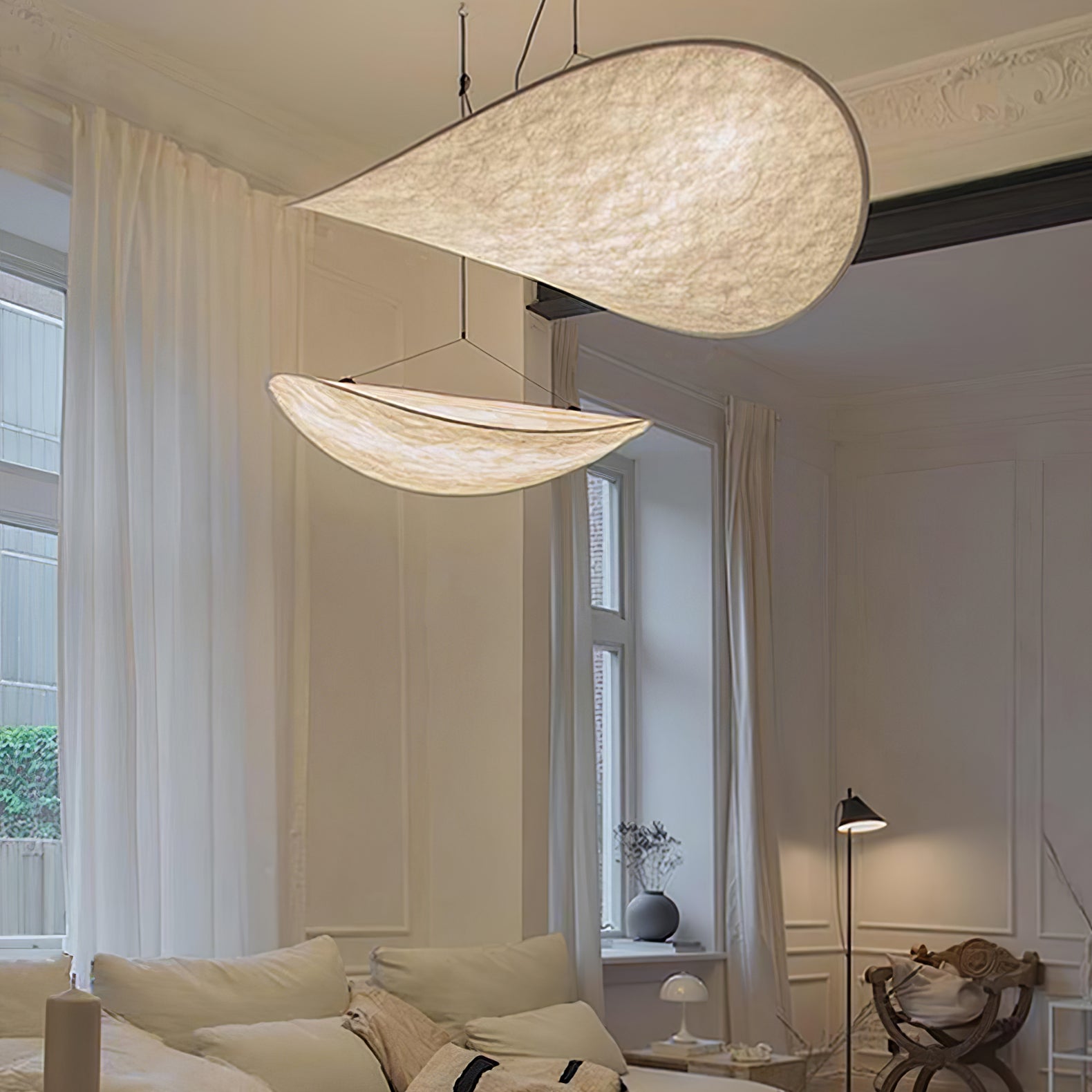 Pendant Light LED | Curved Shade Ceiling Design