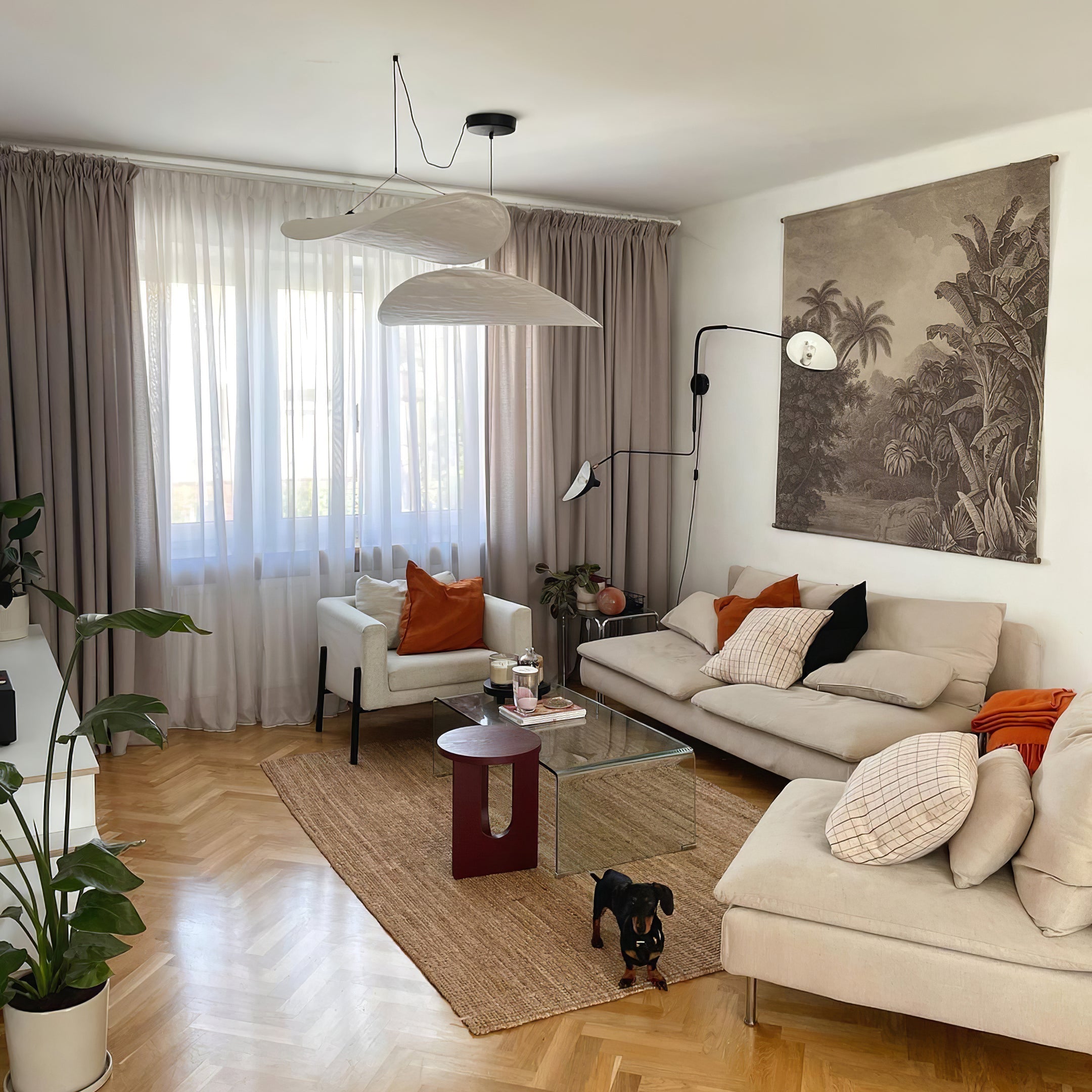 Pendant Light LED | Curved Shade Ceiling Design