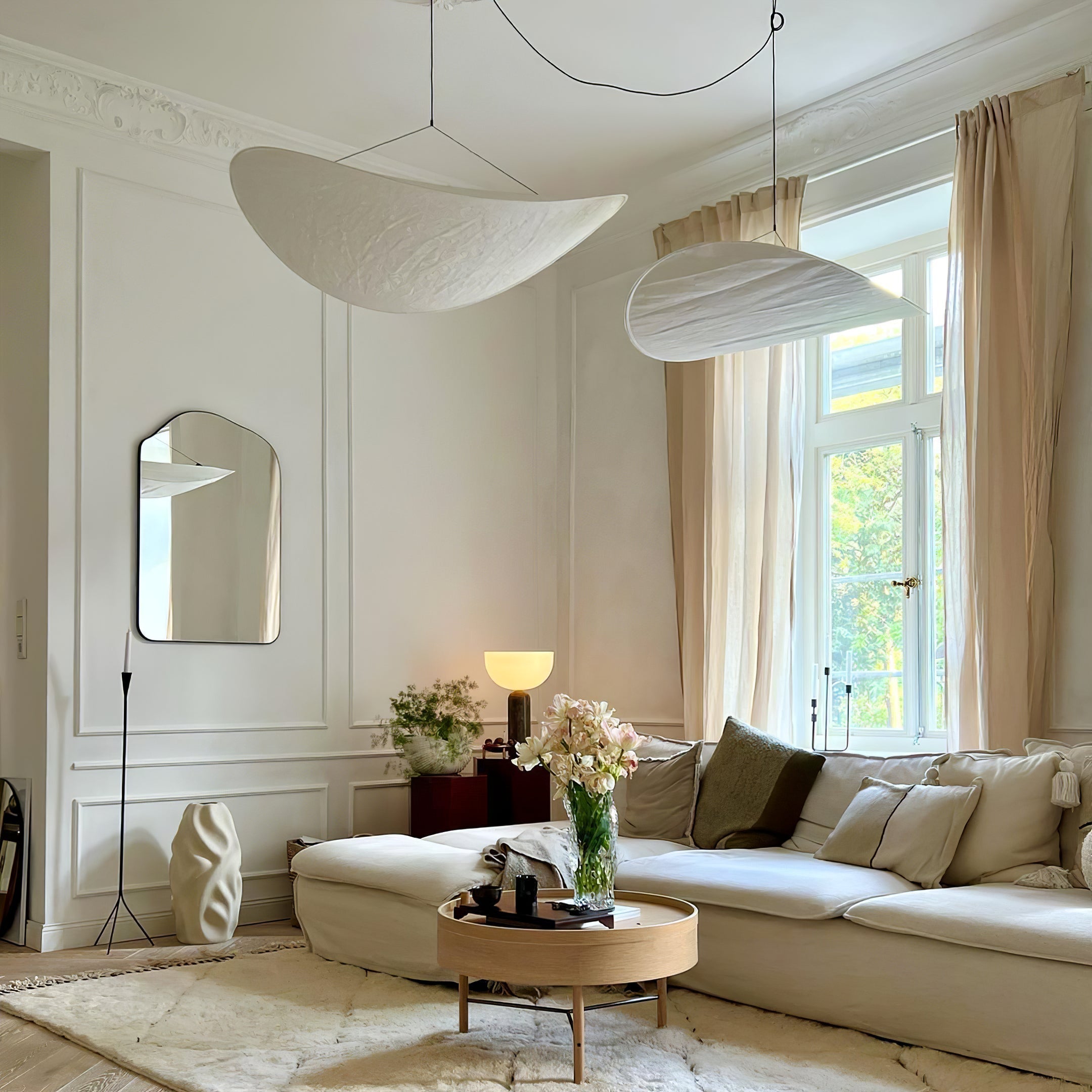 Pendant Light LED | Curved Shade Ceiling Design