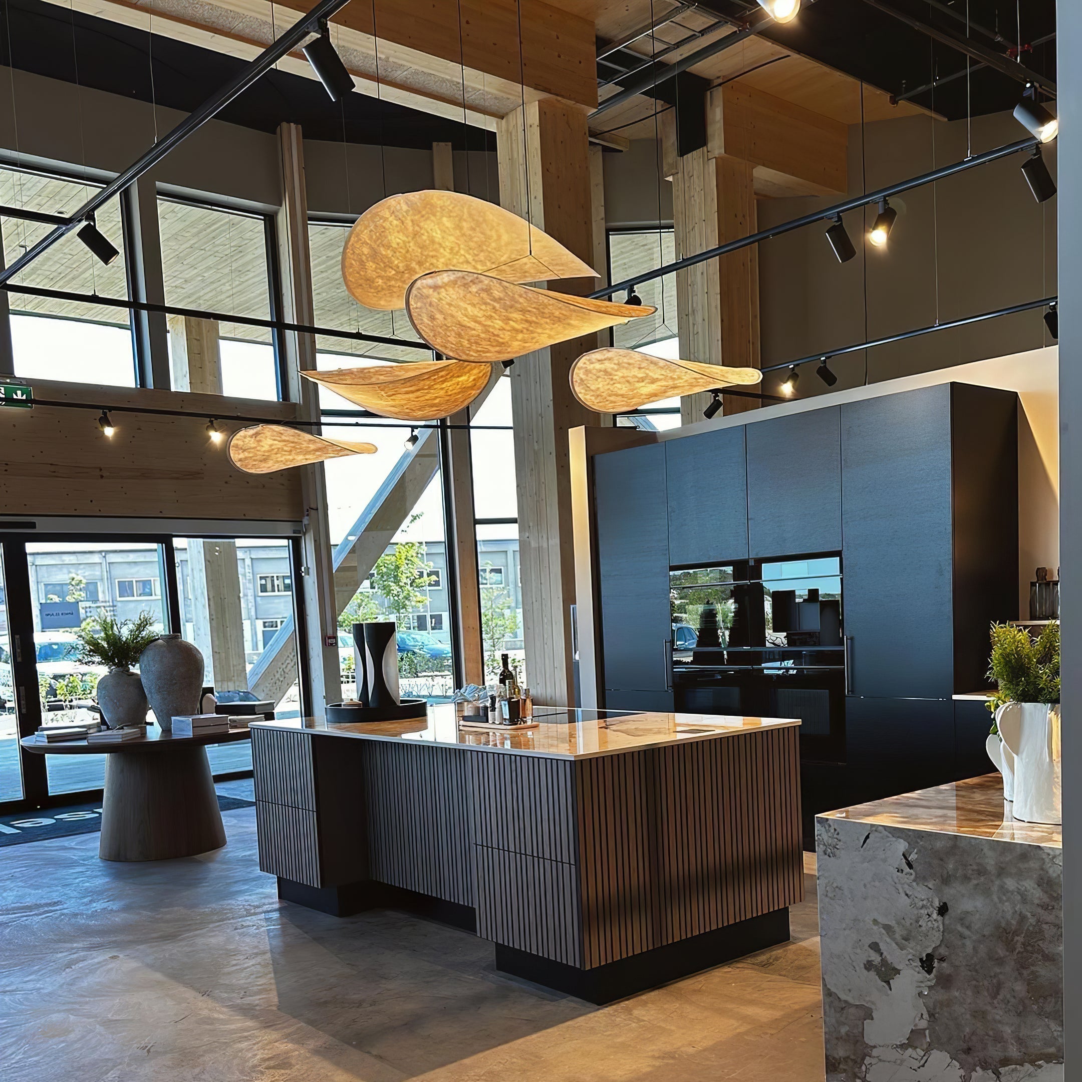 Pendant Light LED | Curved Shade Ceiling Design