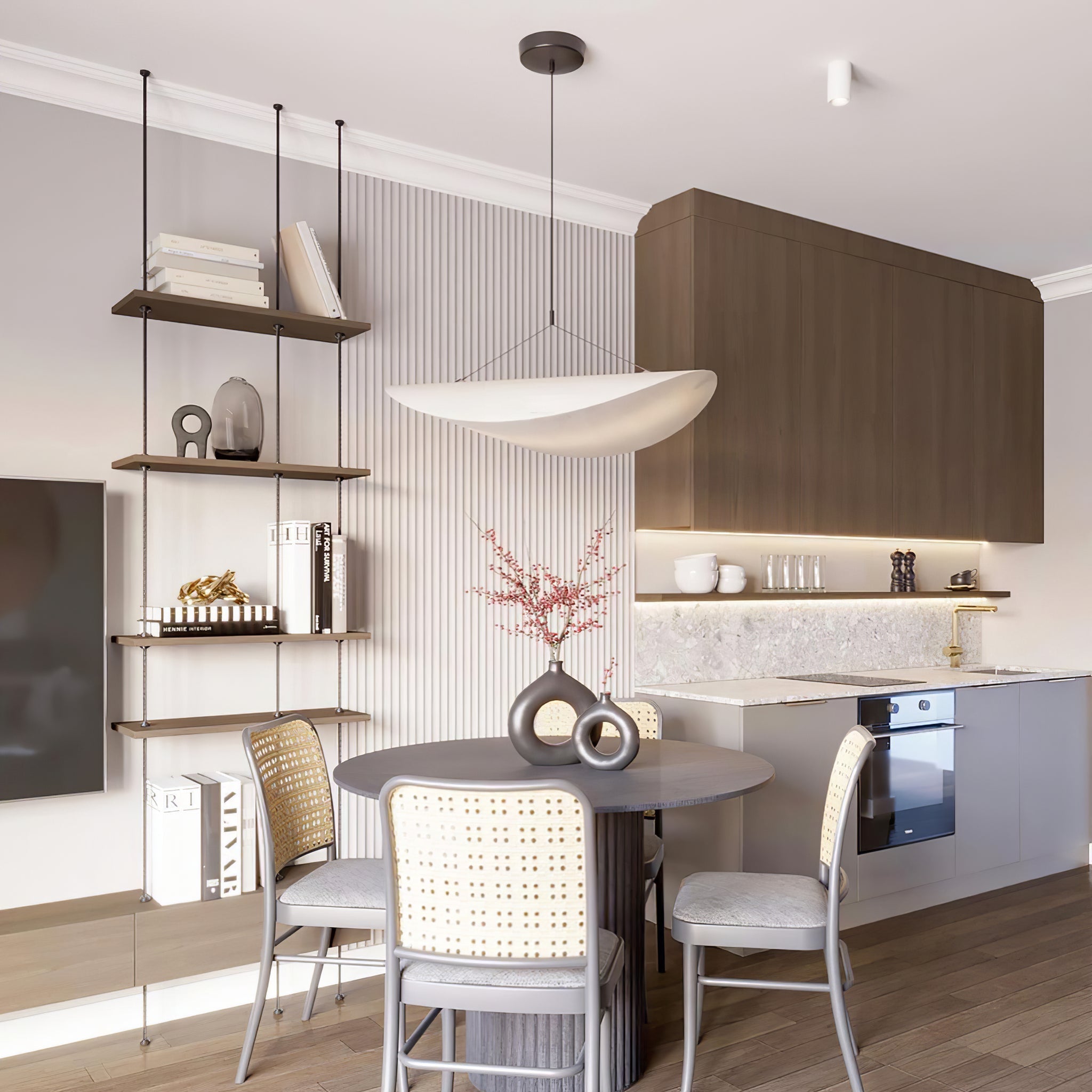 Pendant Light LED | Curved Shade Ceiling Design