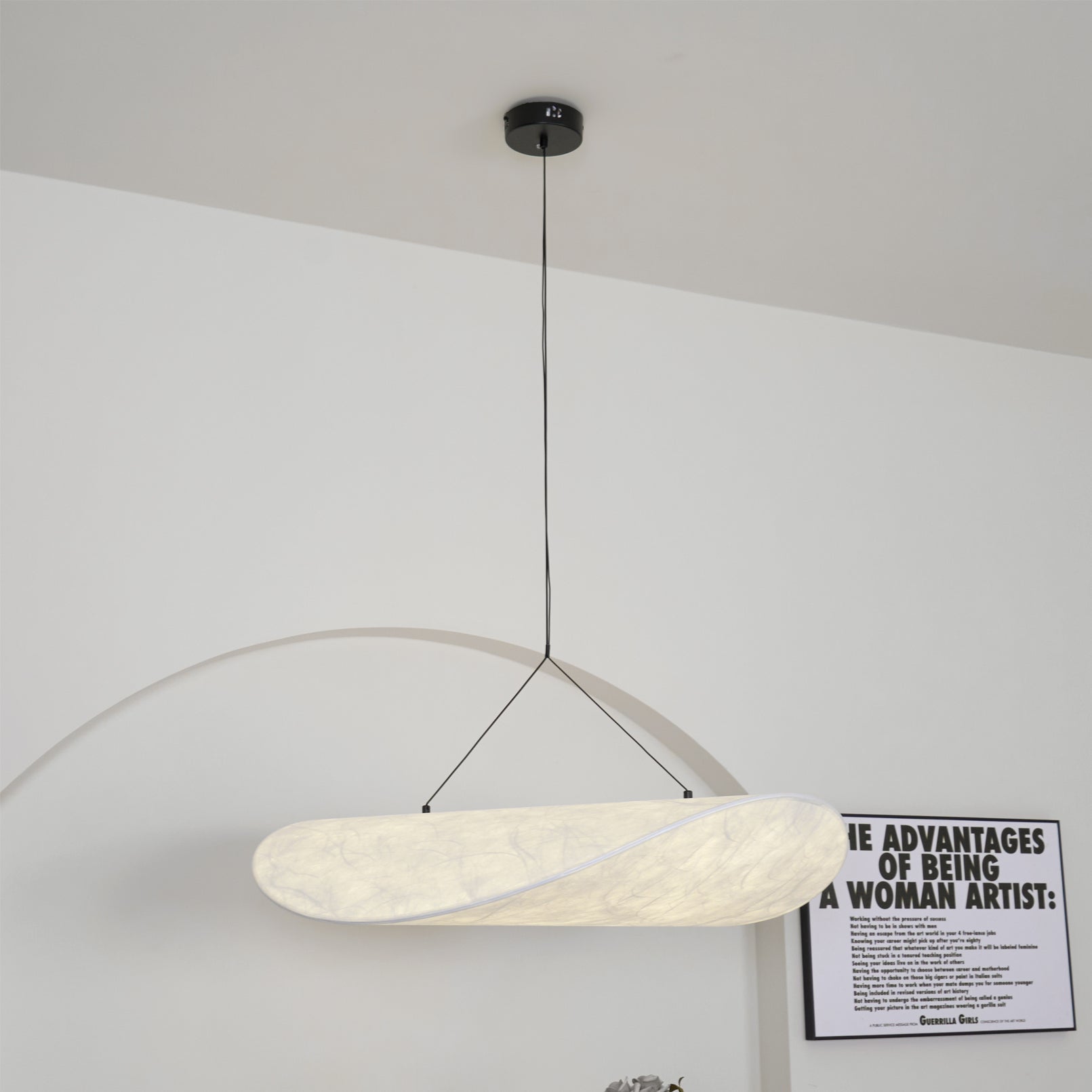 Pendant Light LED | Curved Shade Ceiling Design