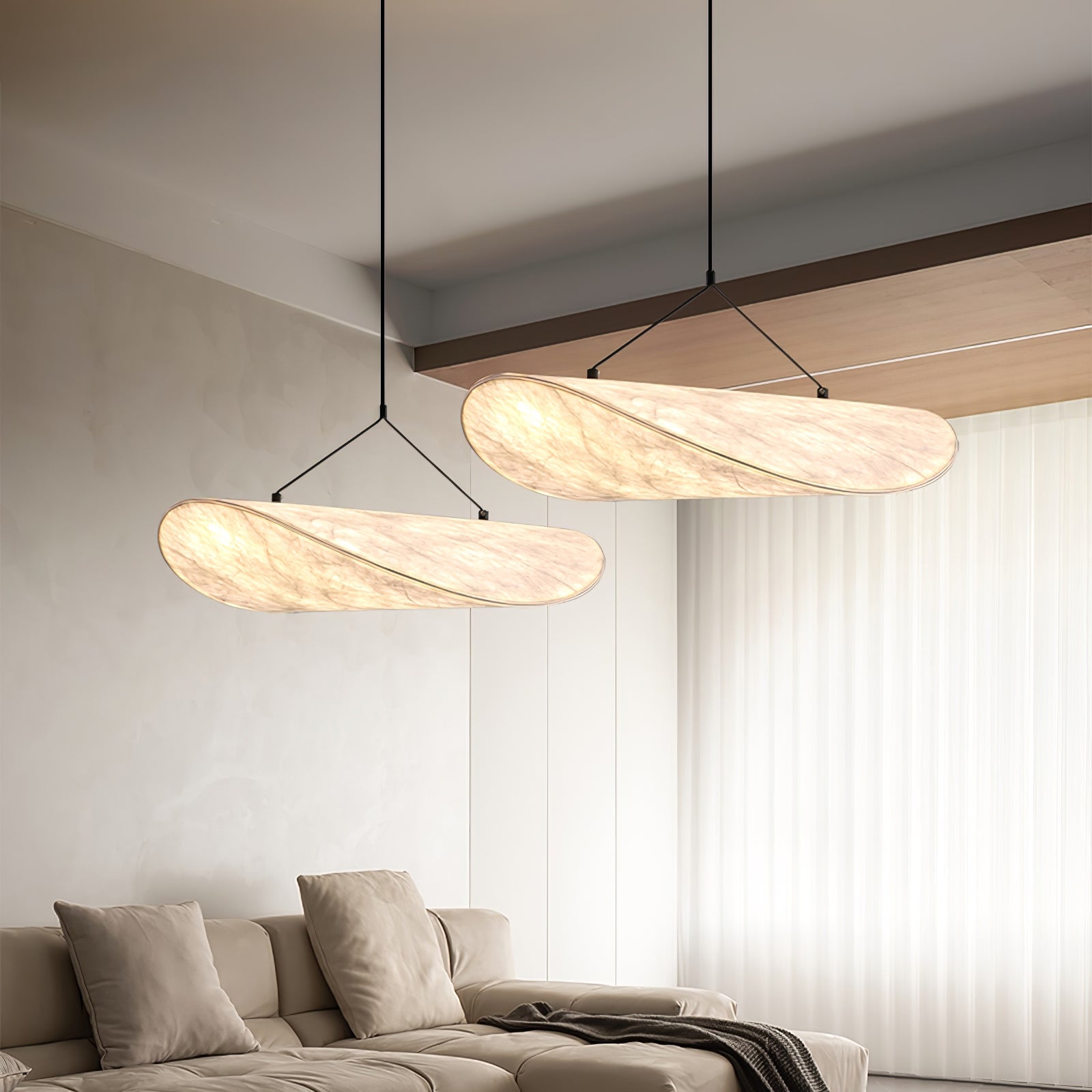 Pendant Light LED | Curved Shade Ceiling Design