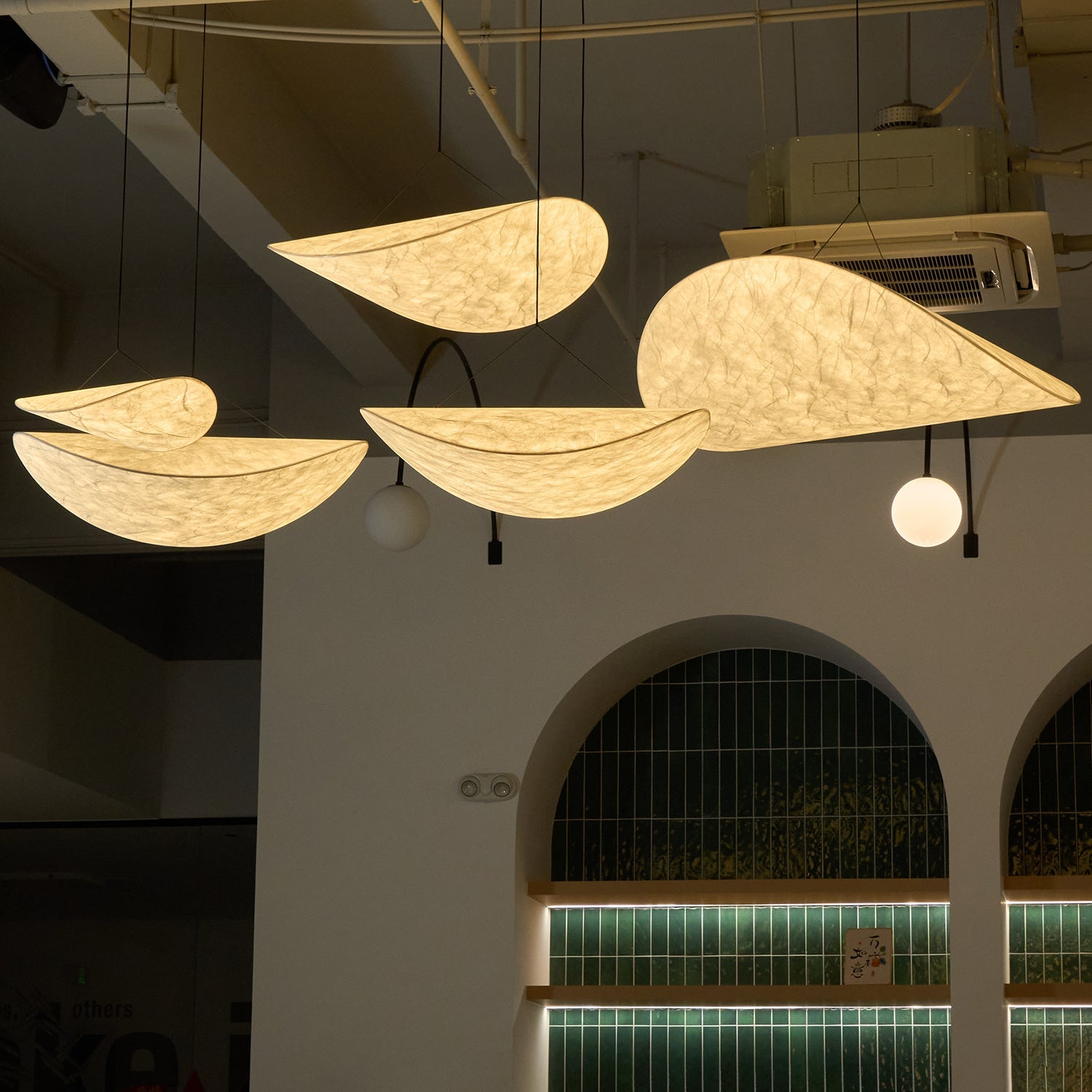 Pendant Light LED | Curved Shade Ceiling Design