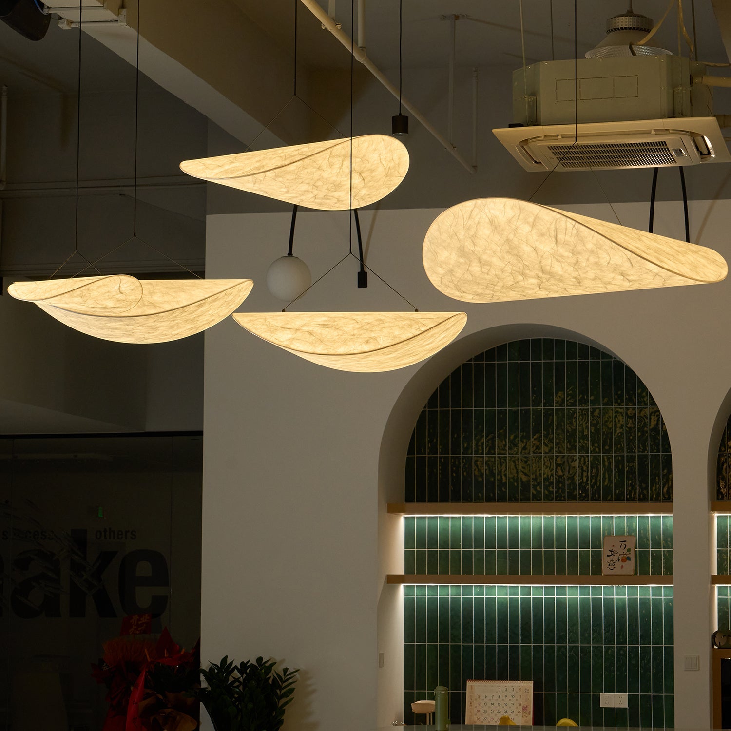 Pendant Light LED | Curved Shade Ceiling Design