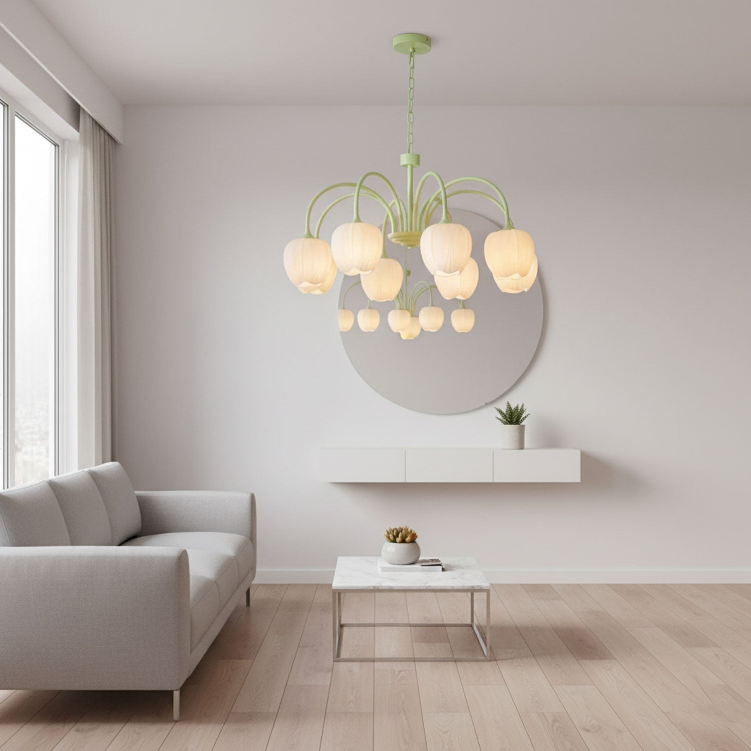 Chandelier Light |  Modern Floral Pendant Light