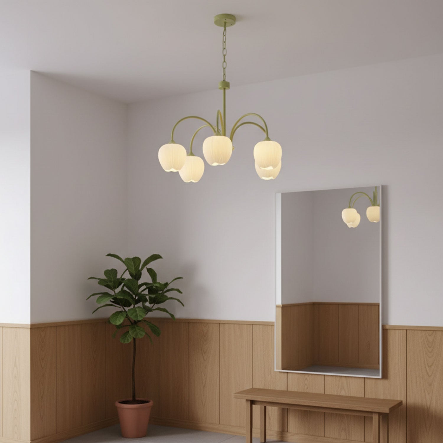 Chandelier Light |  Modern Floral Pendant Light