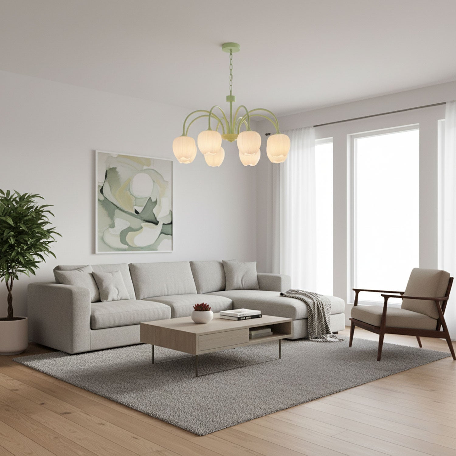 Chandelier Light |  Modern Floral Pendant Light