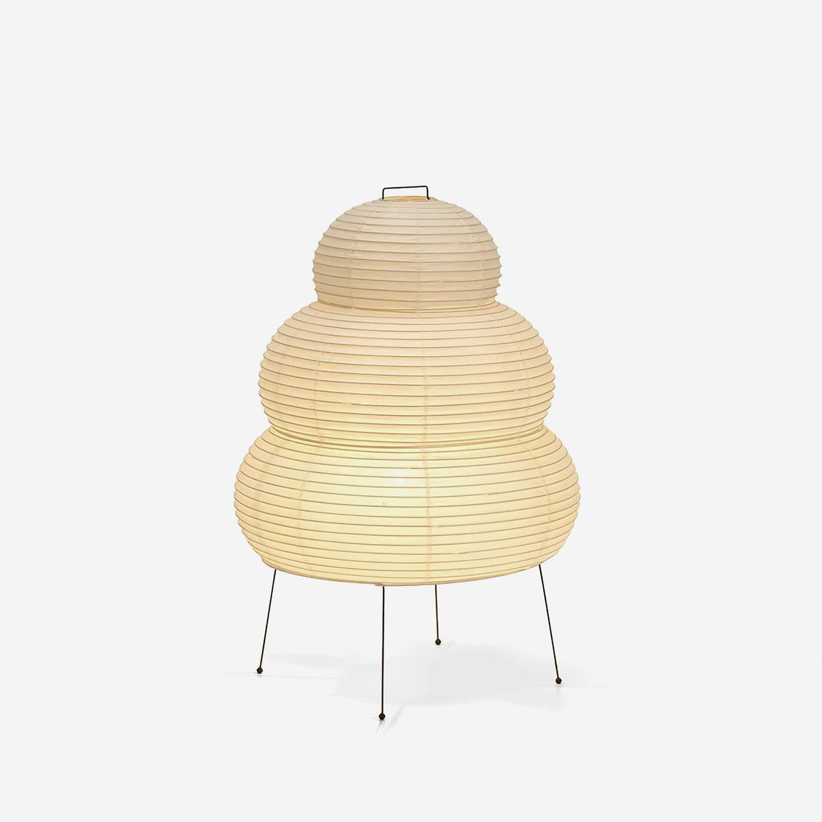Table Lamp | Paper Shade Sculptural Table Light