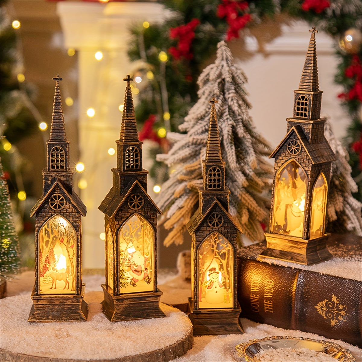 Christmas Decor | Church Lantern Display