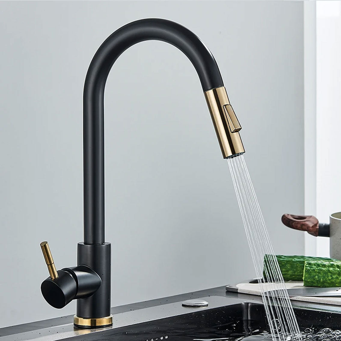 SensitiveFlow | Responsive Kitchen Faucet with Pullout Hose